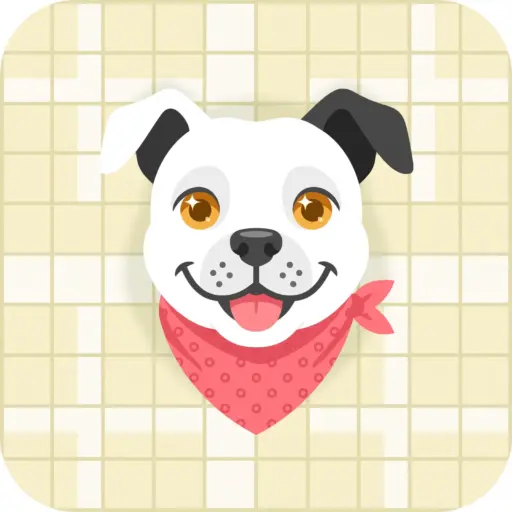 DoraGrid app icon: Dora's face on a crossword grid